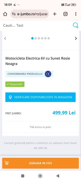 Motocicleta copii  ca nou