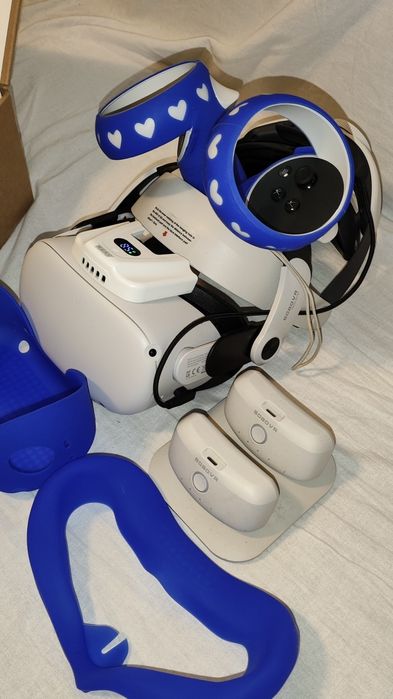 Oculus Quest 2,128gb,strap bobo vr cu 2 acumulatori