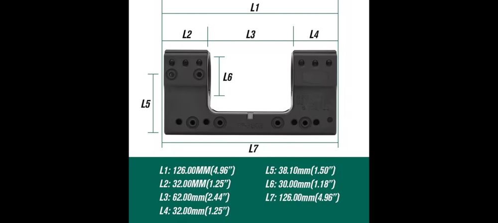 Spuhr Спур 30мм моноблок ( монтаж пикатини рингове оптика карабина )
