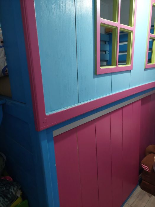 Pat copii căsuță lemn