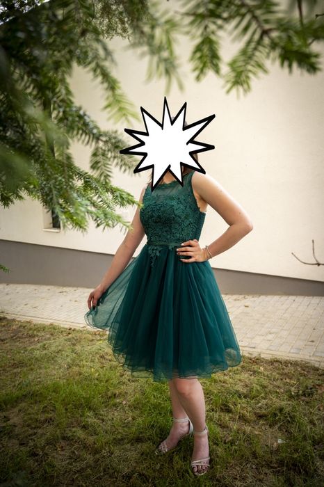 Стилна къса бална рокля