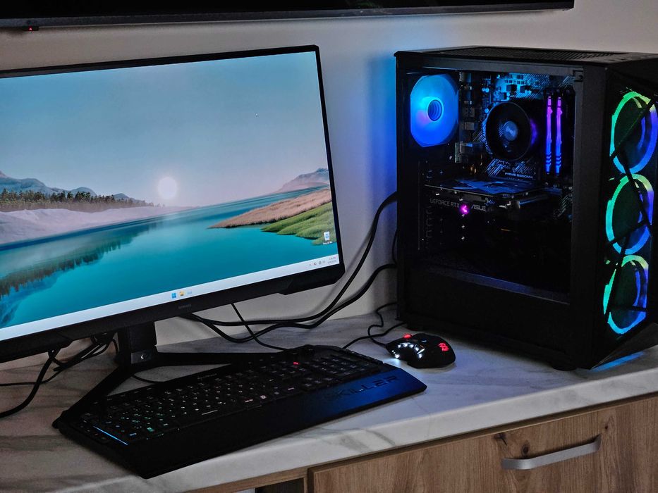 Компютър + Монитор + периферия | 5600 | 3060 12GB | 1TB | 16GB | 180hz