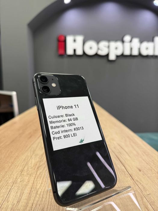 iPhone 11 64GB Black Negru 100% Baterie #3013
