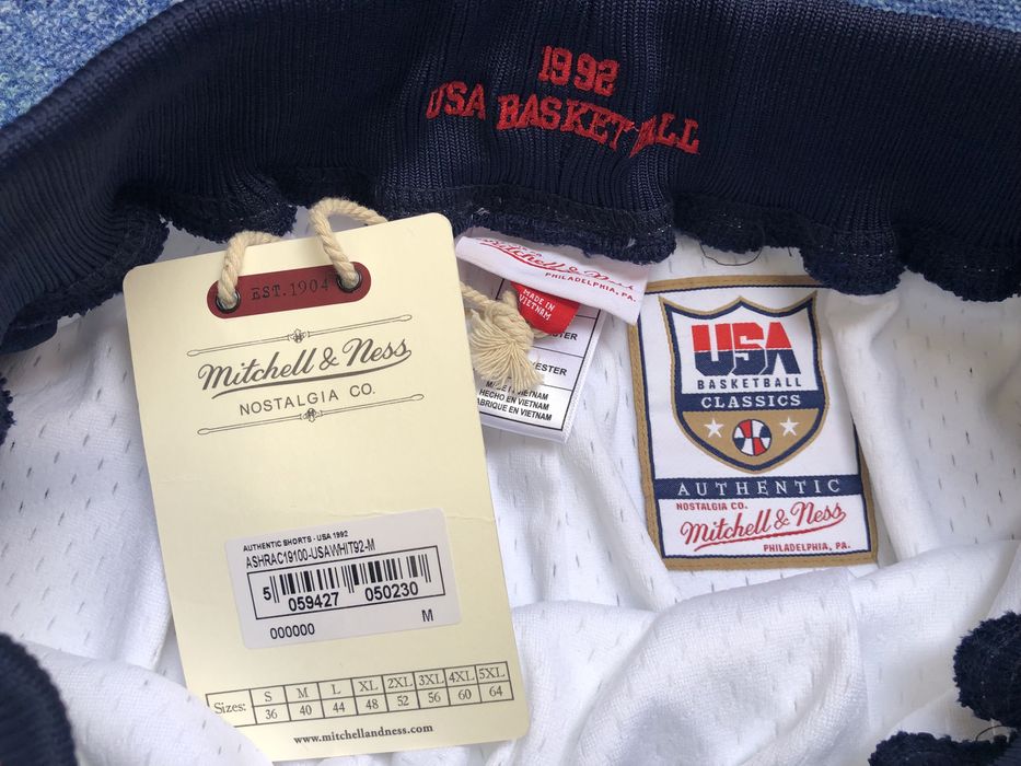 Mitchell & Ness Authentic Jersey Team USA 1992 #7 Larry Bird - М