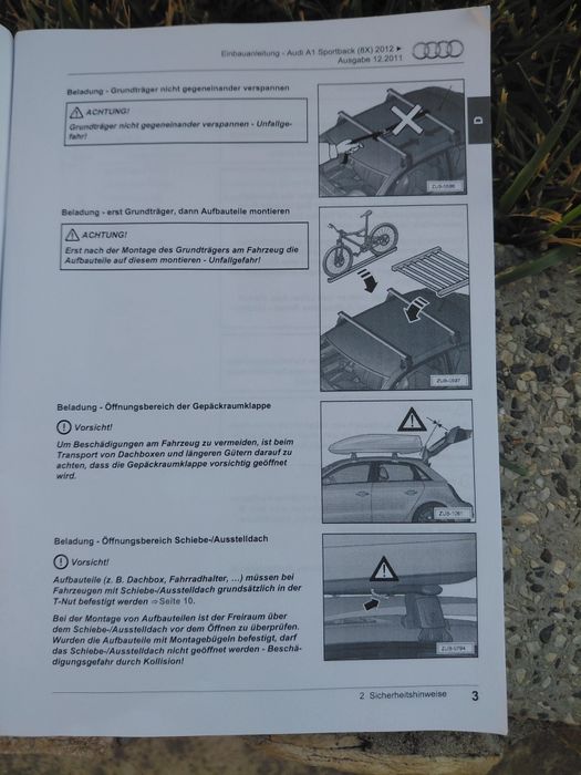 Греди за багажник Audi A1 sportback