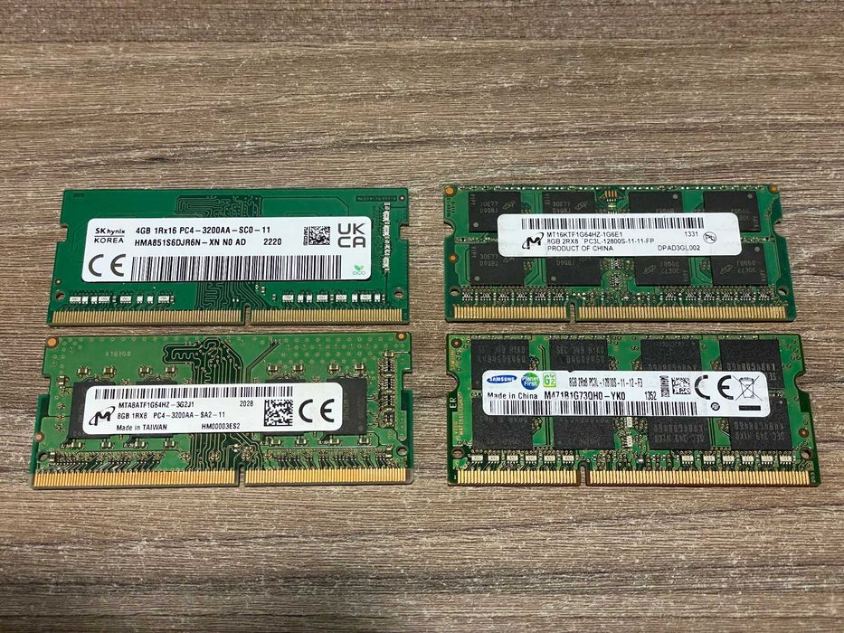 Memorie RAM laptop 4GB 8GB 16GB DDR3 PC3L 12800S si DDR4 PC4 3200AA