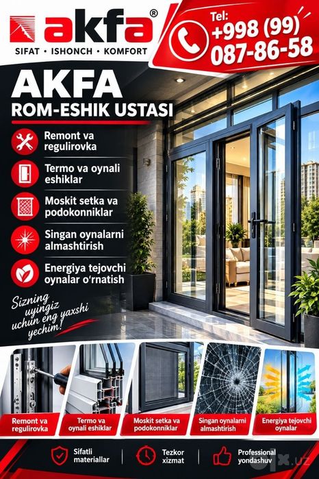 Akfa remont  sifatli va tez