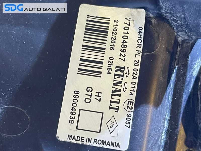 Far Stanga Halogen Renault Laguna 2 2001 - 2007 Cod 7701048927