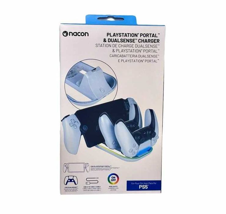 Stație Încărcare Nacon 3-în-1 PS5 –  NOUĂ