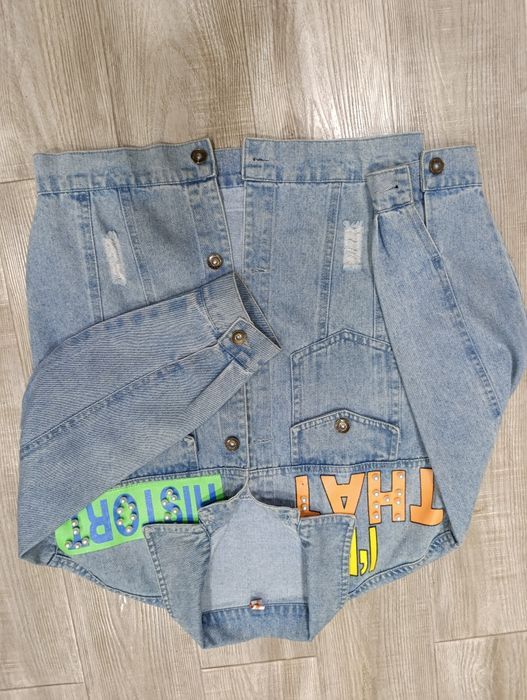 Джинсовая куртка размер 146-150