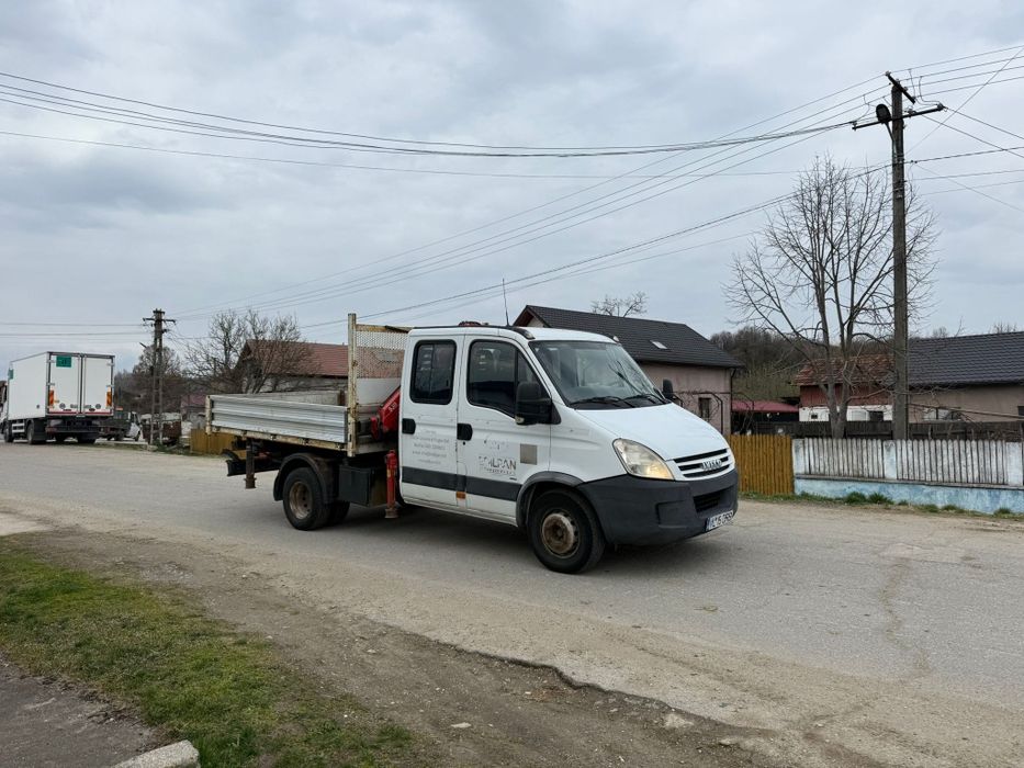 Iveco daily basculabil cu macara