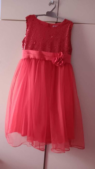 Детска рокля с тюл, за 8-10 год. дете