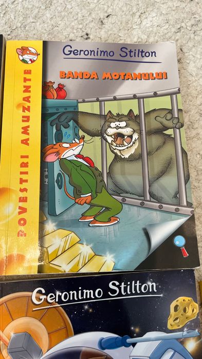 Geronimo Stilton, serie 7 cărți, vol. 3, 4, 10, 13, 16, 18, 19