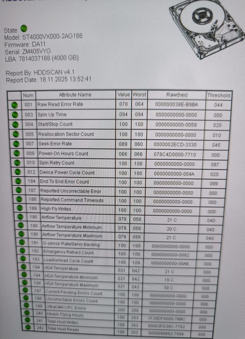 Vând Hdd seagate SkyHawk Dahua