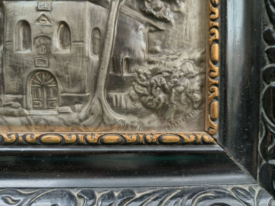 Tablou metaloplastie biserica Piatra Neamt 1942