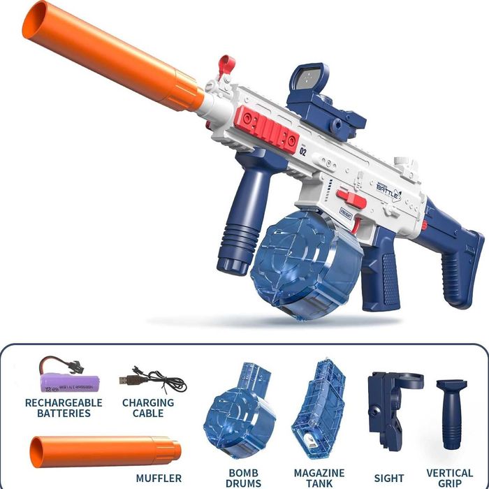 Електрически, Детски, Воден автомат, SCAR, 8 метра обхват