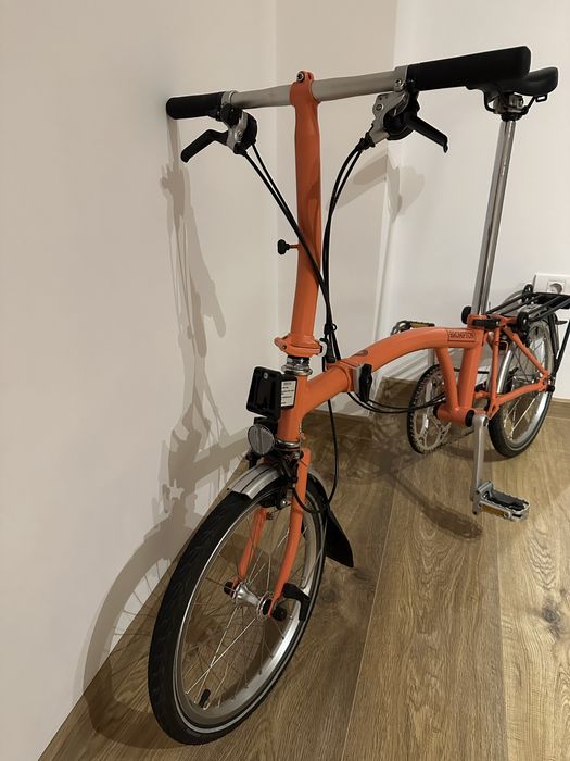 Bicicleta Brompton S6L + portbagaj after market