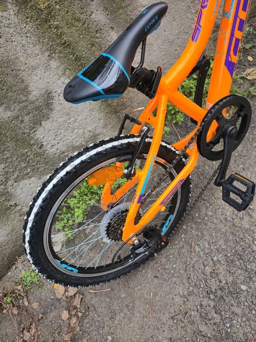 Като нов Алуминиев Детски велосипед 20цола 6 скорости Cross