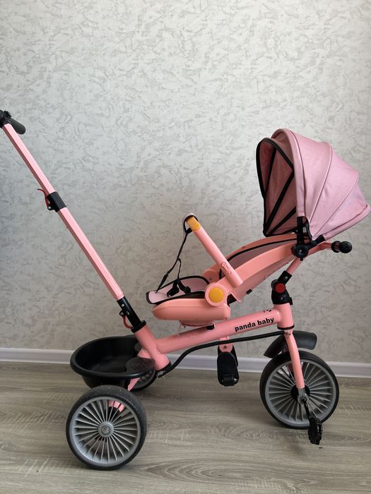 Велосипед с ручкой для девочки