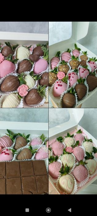 Клубника в шоколаде Киндер боксы