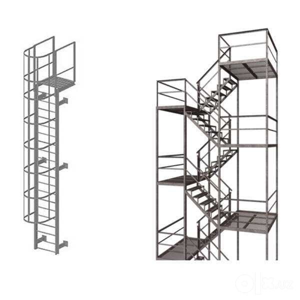 Лестницы пожарной эвакуации, 消防逃生梯, Fire escape ladders