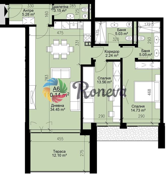 Продава се Тристаен апартамент в Варна, Бриз - 126 кв.м за 1664 €/кв.м - Снимка #4