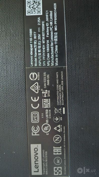 Ноутбук Lenovo IdeaPad 110-15IBR