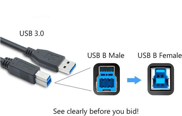 мониторға кабель USB 3.0 типті usb a-b 0.5m