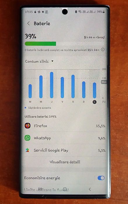 Vând Samsung Galaxy Note 10 - 256 GB stocare, 8 GB RAM - impecabil