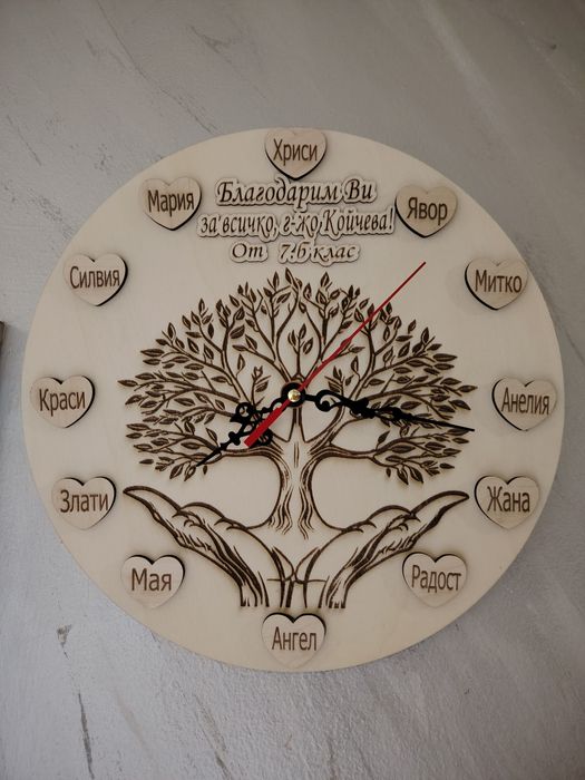 Гравирани часовници с изцяло Ваш проект