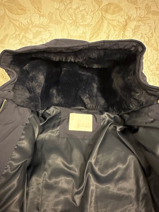 Зимний пуховик-пальто