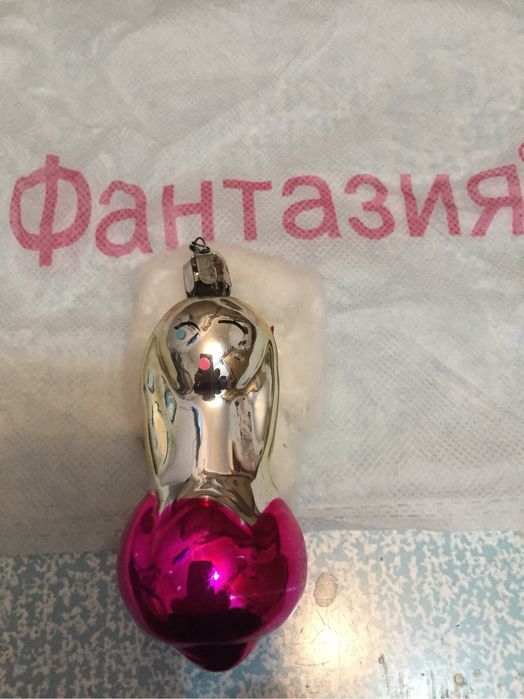 Игрушки елочные стеклянные