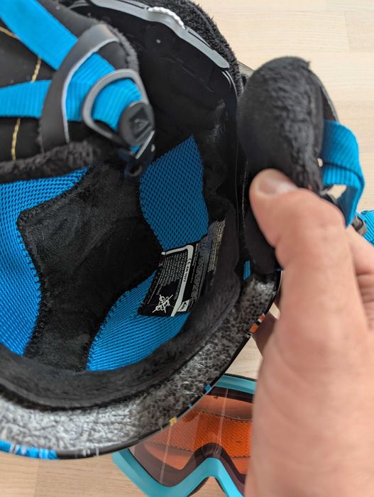 Casca si ochelari copii ski snowboard 52-54cm