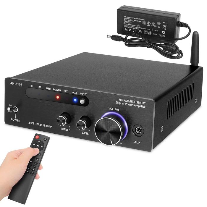 Bluetooth 5.0 HiFi усилвател 2x100W TPA3116