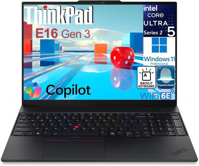 Lenovo Thinkpad E16 Gen 3 SIGILAT Intel  Ultra 5 225U 32GB 512SSD 16"