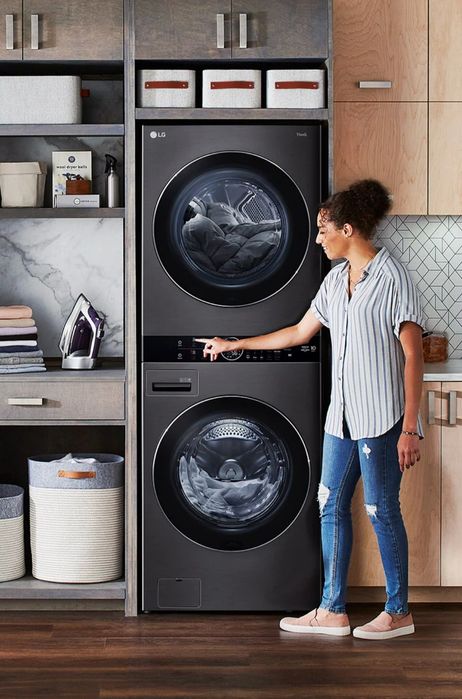 Стиральная машина LG WASH TOWER W1S1CVKK2HM. Интеллектуальная стирка