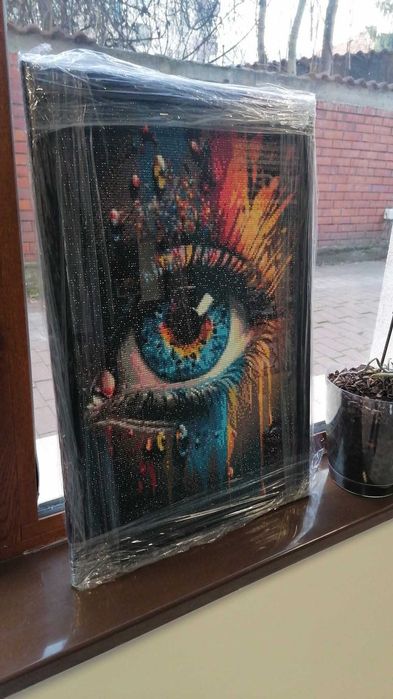 Ръчно правен диамантен гоблен "ОКО"