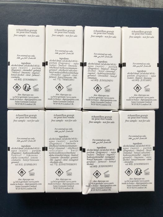 Discovery kit Diptyque 8 x 2 ml noi