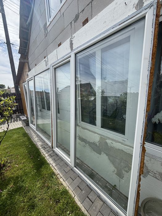 2 Uși terasă PVC termopan second hand