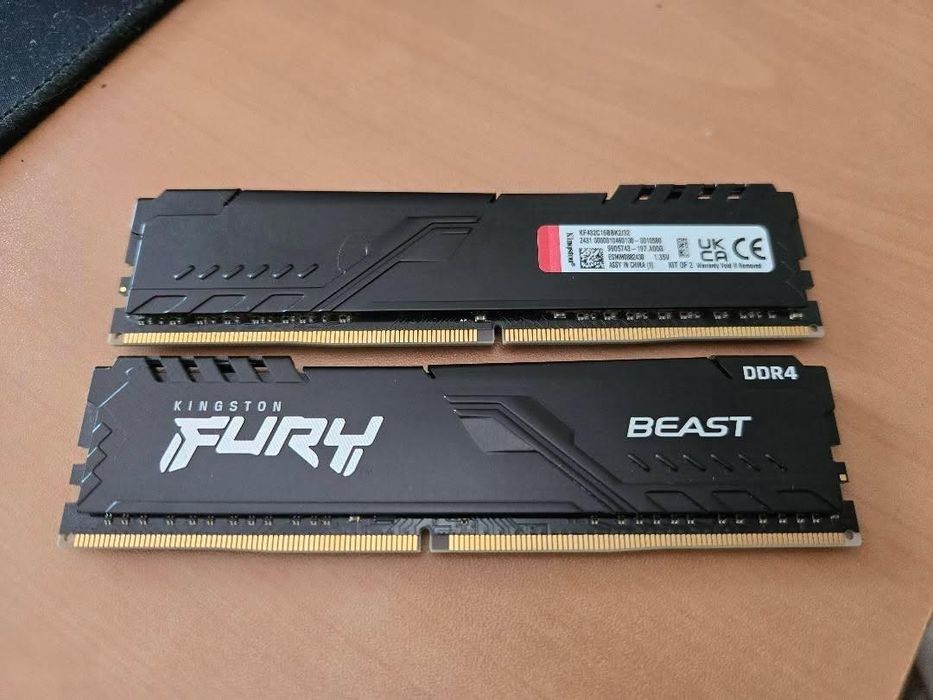 РАМ Памет 32GB (2x16GB) DDR4 3200MT/s, Kingston FURY Beast