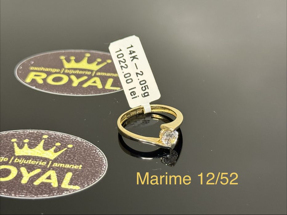 Bijuteria ROYAL : Inel AUR 14K NOU / 2.05 GR