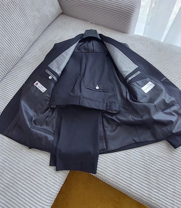 Costum masculin-slimfit-negru-marimea 50