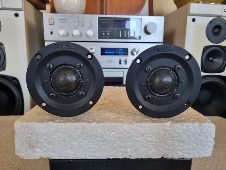 Set Difuzoare Medii Canton. 5 ohms, 40 watts, 9,5 cm. Impecabile.