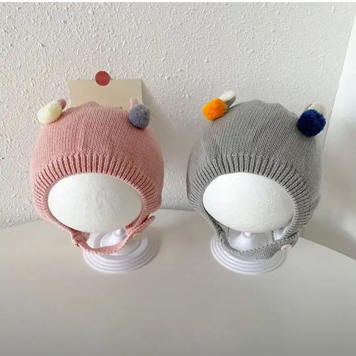 Вязаные шапочки малышам