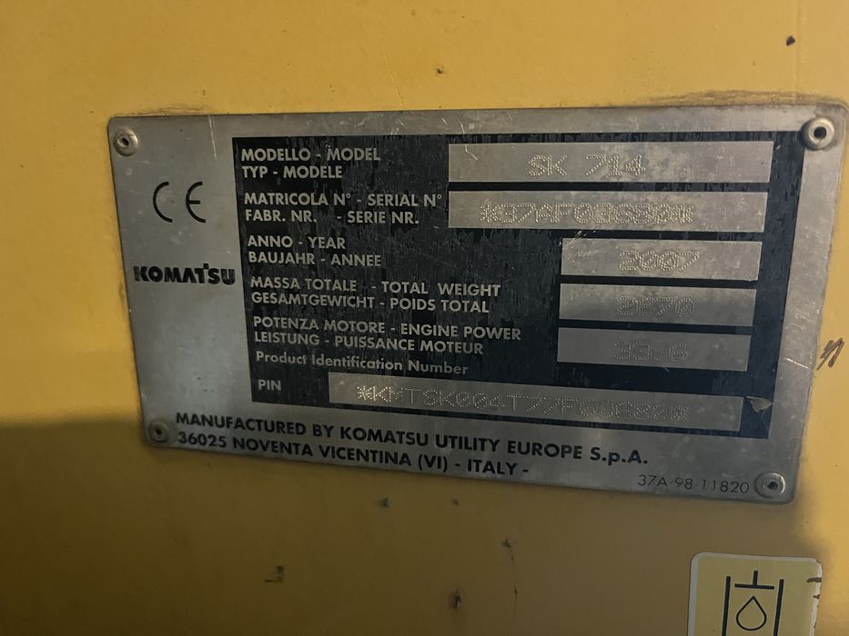 Miniincarcator frontal  komatu an 2007