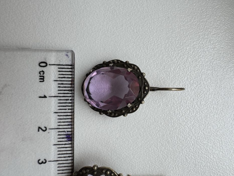 Серьги серебро, старинные