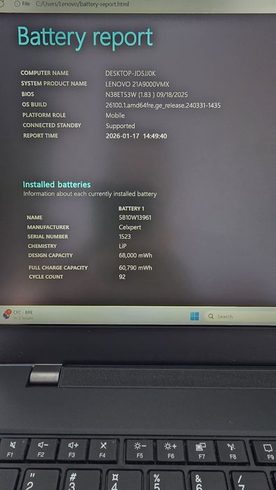 Lenovo Thinkpad P15V Gen 2 i.7 11800H Nvidia Rtx A2000 4gb ddr6