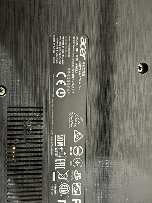 Ноутбук acer E5-575