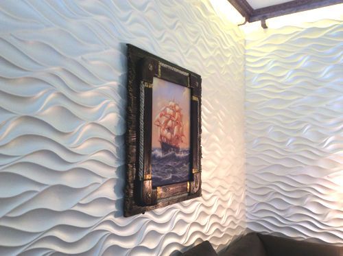 Декоративни 3D панели - 3д гипсови панели, облицовки за стени 0034