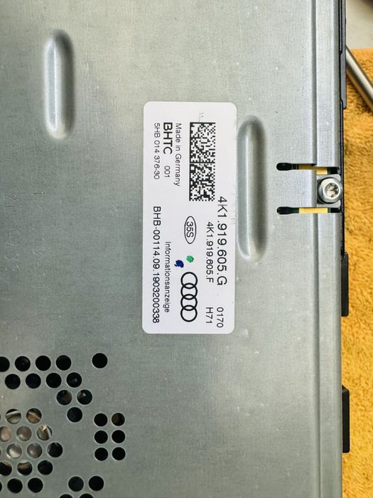 Led екран с тъч скрийн Lcd за Audi A6 A7 A8 след 2017г C8 4k1919605 G
